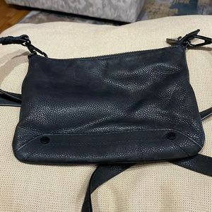Black suede crossbody bag